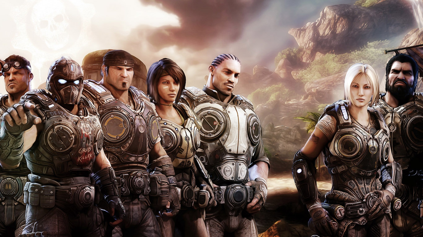 Gears of War 3 wallpaper 1366x768 - Ваш фотохостинг в Молдове