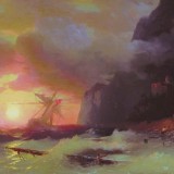 ivan-aivazovsky-shipwreck-near-mount-athos-1856
